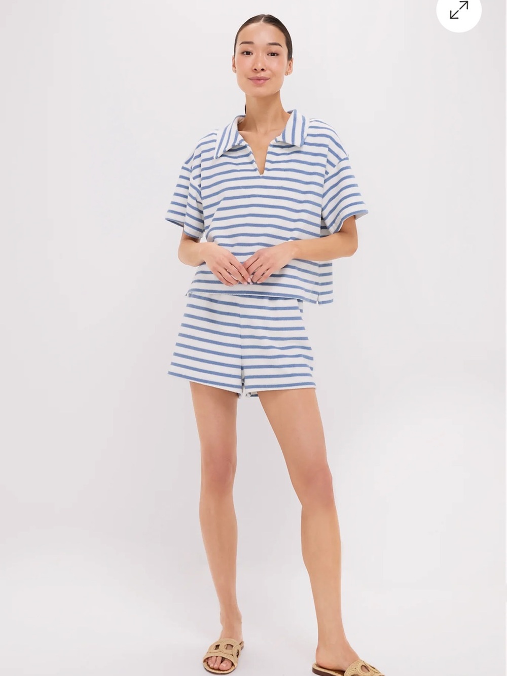 WORN ONCE Tuckernuck TNUCK BEACH Striped Tybee Top and Driftwood Shorts